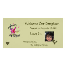 Adoption Love Blossoms Photo Card