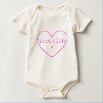 Adoption = love in pink t-shirts
