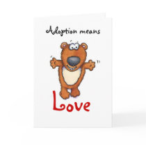 adoption means love card