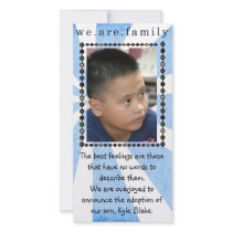 adoption photo card