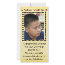 adoption photo card photo cards by adoption_gifts adoption photo card photo cards
