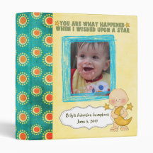 adoption scrapbook/ photo album. binder