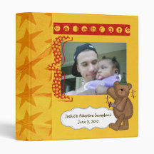 adoption scrapbook/ photo album. vinyl binders