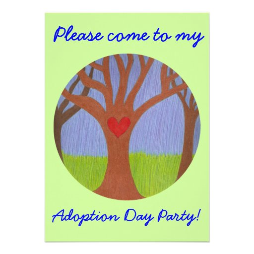 Adoption Tree Adoption Day Party invitation