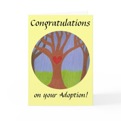 Adoption Tree Congratulations on your Adoption! Greeting Cards by adoptiondesigns