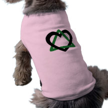 Adoption Triangle Black Green Pet Tshirt