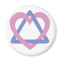 Adoption Triangle pink blue Magnets