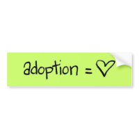 adoptionequalslove bumpersticker