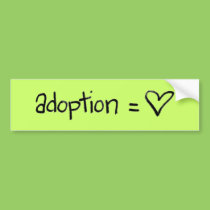 adoptionequalslove bumper stickers