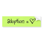 adoptionequalslove bumper stickers