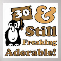 Adorable 30th Birthday Print
