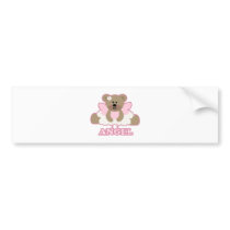 adorable angel fairy bear character bumper sticker
