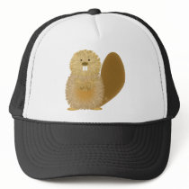 Adorable Animal Drawings: Beaver Trucker Hat
