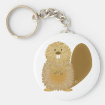 Adorable Animal Drawings: Beaver Key Chain