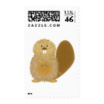 Adorable Animal Drawings: Beaver postage