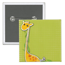 adorable baby giraffe background buttons