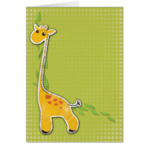 adorable baby giraffe background greeting cards