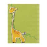 adorable baby giraffe background flyers