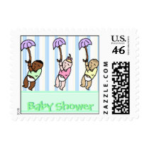 Adorable Baby Shower Postage Stamp