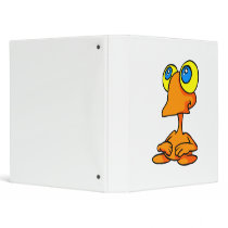 Adorable Big Eyed Alien Vinyl Binder