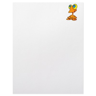 Adorable Big Eyed Alien Letterhead Design by alien_nation