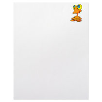 Adorable Big Eyed Alien Letterhead Design
