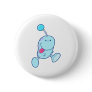 adorable blue goofball monster pinback buttons