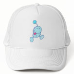 adorable blue goofball monster hat
