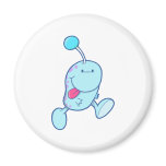 adorable blue goofball monster refrigerator magnets