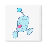 adorable blue goofball monster magnets