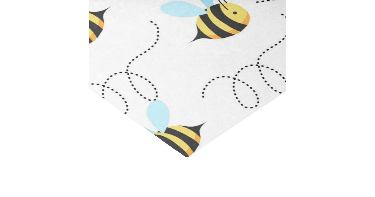 Adorable Bumble Bee Pattern Tissue Paper Zazzle