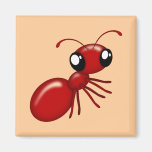 Adorable Cartoon Red Ant Fridge Magnets