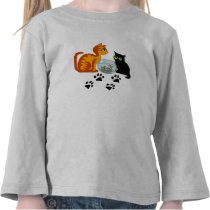 Adorable Cats At Play Tee Shirt