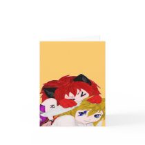 Adorable Chibi Friends Card