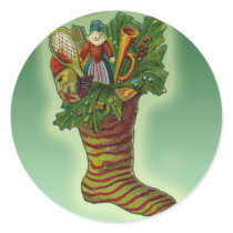 Adorable Christmas Stocking Stickers by XmasFun Adorable Christmas Stocking Stickers