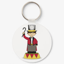 Adorable Circus Ringmaster Keychain