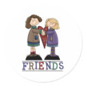 Adorable Country Style Tees for Friends stickers