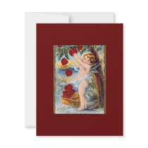 Adorable Cupid Valentine - Vintage! invitations