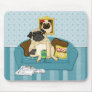 Adorable Customizable Couch Pugtato Tees, Gifts Mouse Pads
