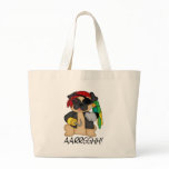 Adorable Customizable Fawn Pug Pirate Tees Tote Bag
