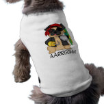 Adorable Customizable Fawn Pug Pirate Tees Pet T Shirt