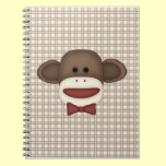 Adorable Customizable Sock Monkey Tees, Gifts notebooks
