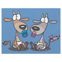 adorable cute baby kids goatlings goats cartoon flyer design
