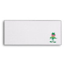 adorable cute berry elf character envelope