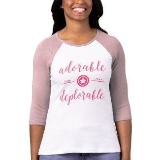 Adorable Deplorable Political T-Shirt Pink