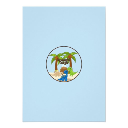 Adorable Dinosaur Baby Shower Invitations Boy