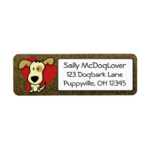 Adorable Dog Return Address Labels