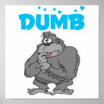 Adorable Dumb Gorilla Print