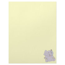 Adorable Elephant Personalized Letterhead