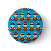 Adorable Elves Christmas Button by markmurphycreative Adorable Elves Christmas Button